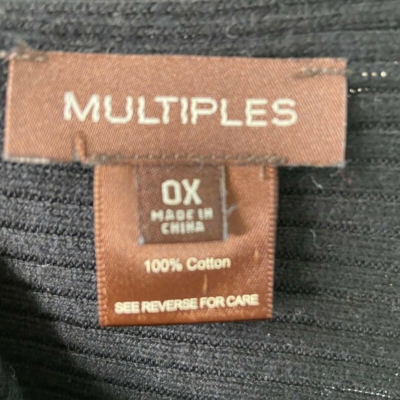 Multiples Color Blocked Mock Neck Sweater Dress - Picture 6 of 7